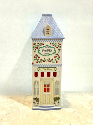 LENOX SpiCE ViLLAGE PasTA CanISTER PorCELAIN DISCONTINUED Rare VINTAGE 1992