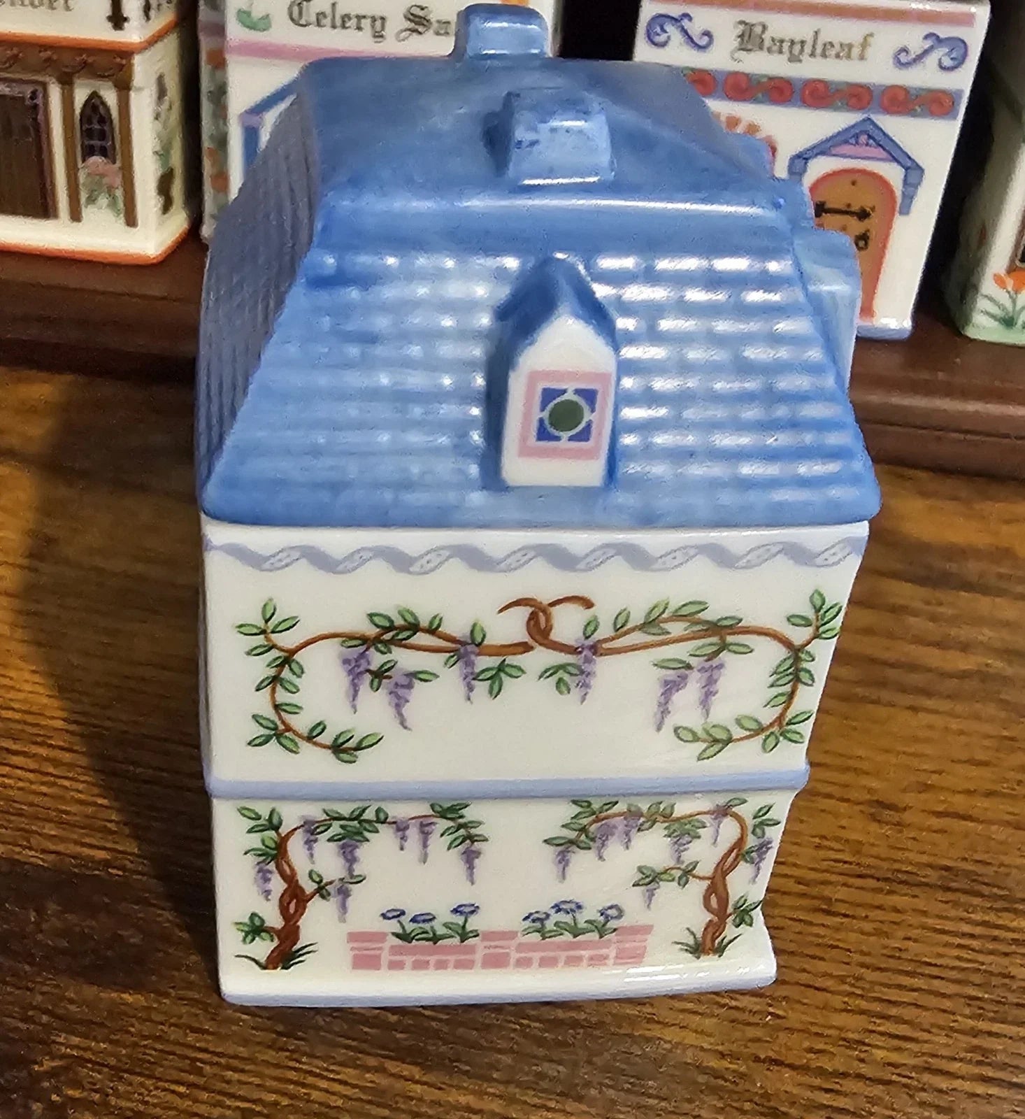 RARE SPICE VILLAGE by Lenox "Canterbury Crossing" 24 Spice Jars with Rack